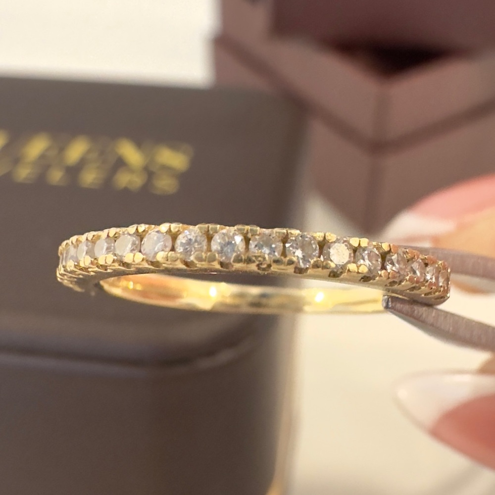 14K Yellow Gold 1/4 CTW Diamond Wedding Band - Size 4.5 $630 OBO